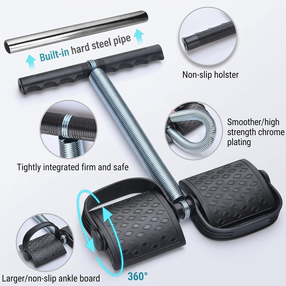 Single Spring Heavy Duty Ab & Core Exerciser