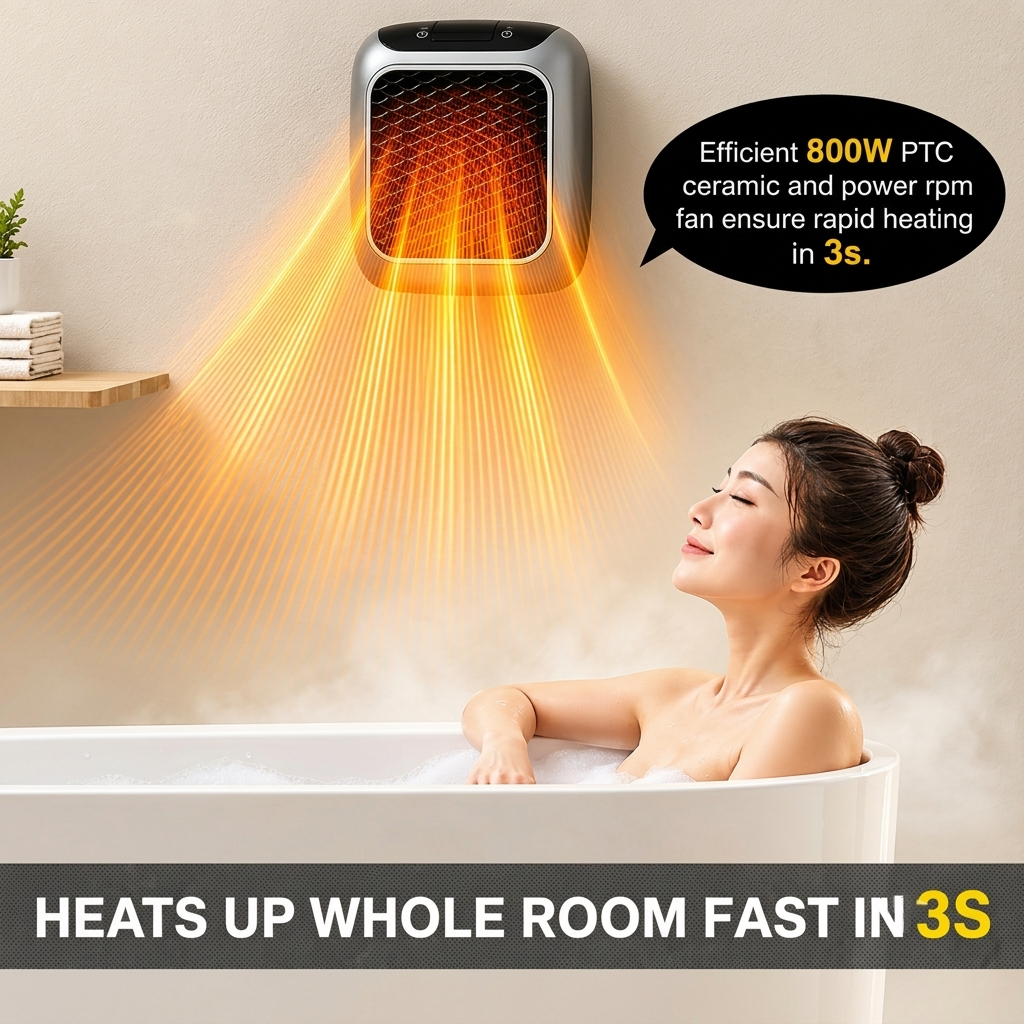 Wall-Mounted Electric Convector Heater