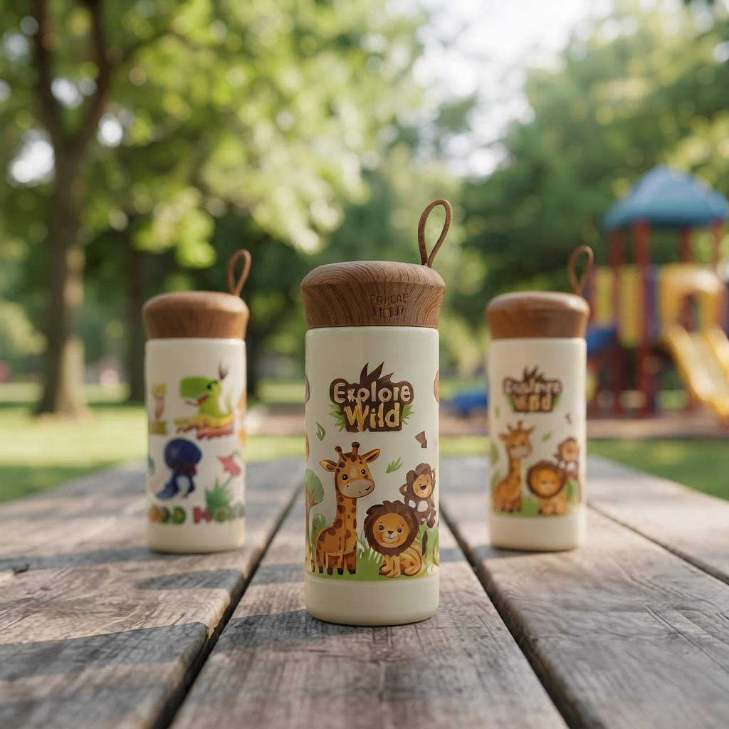 Kids Glass Water Bottle