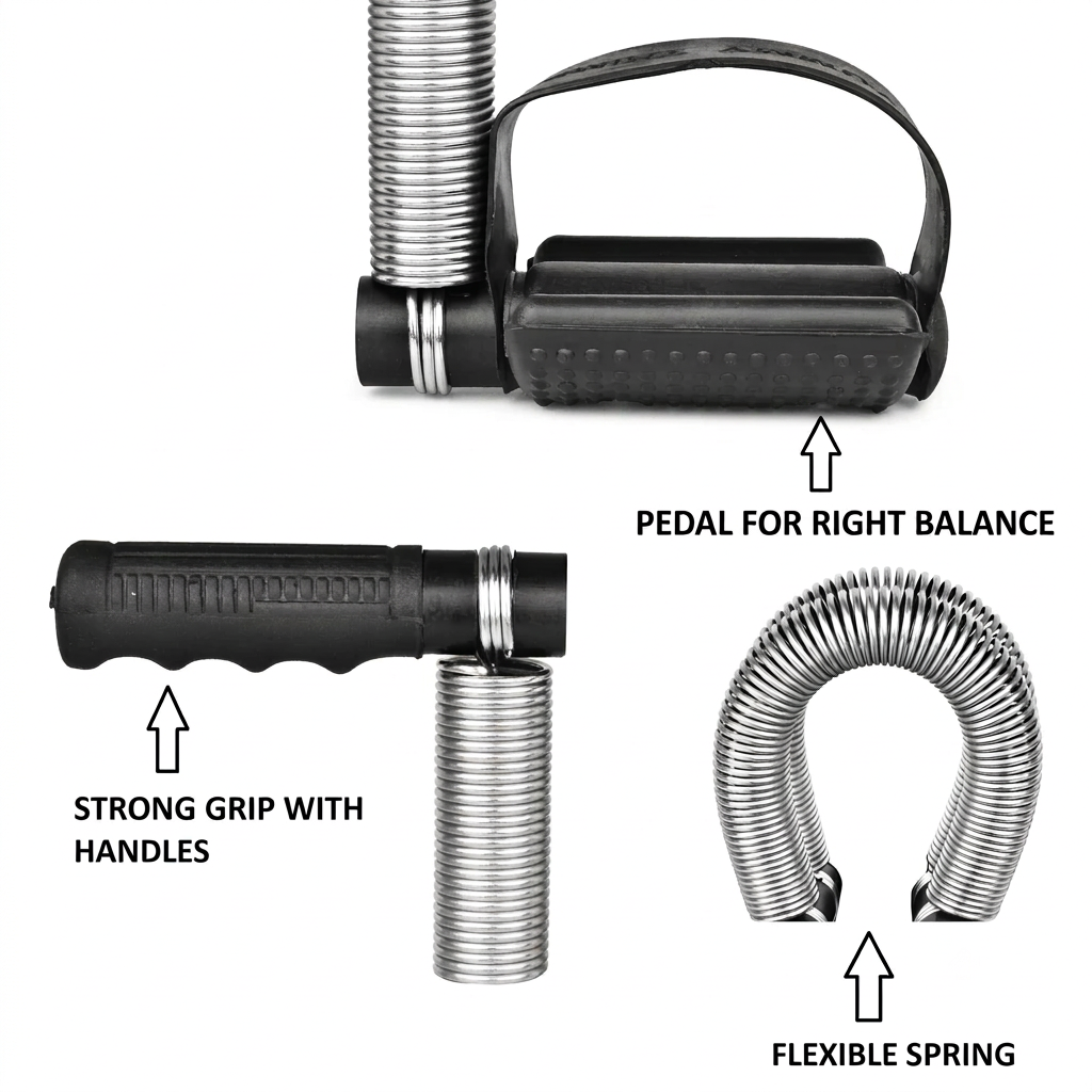 Double Spring Heavy Duty Ab & Core Exerciser