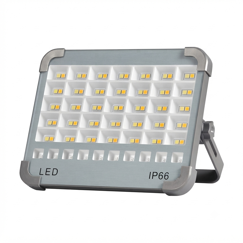 Solar LED Work Light – Portable Rechargeable Flood Light, IP66 Waterproof & USB Charging
