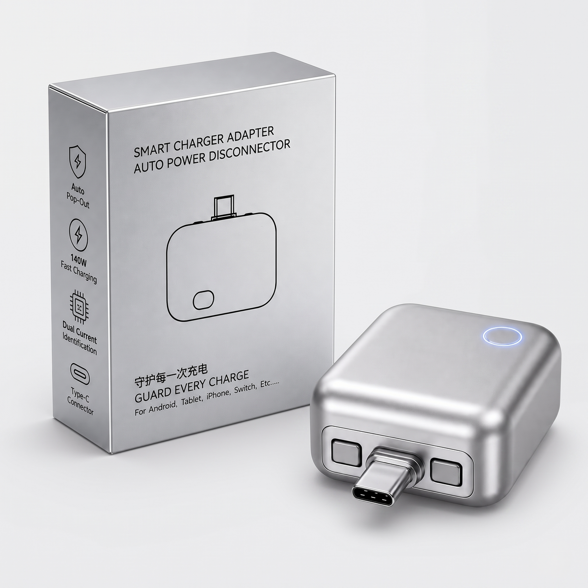 Smart Charger Adapter with Auto Power Disconnect
