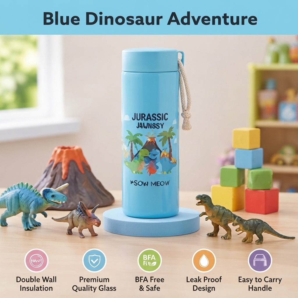 Kids Glass Water Bottle