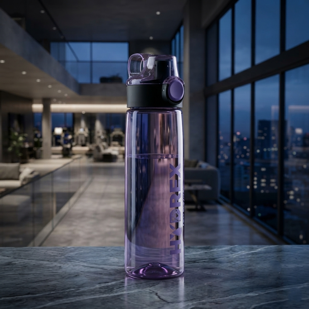 HYDREX Premium Transparent Water Bottle – 950ml