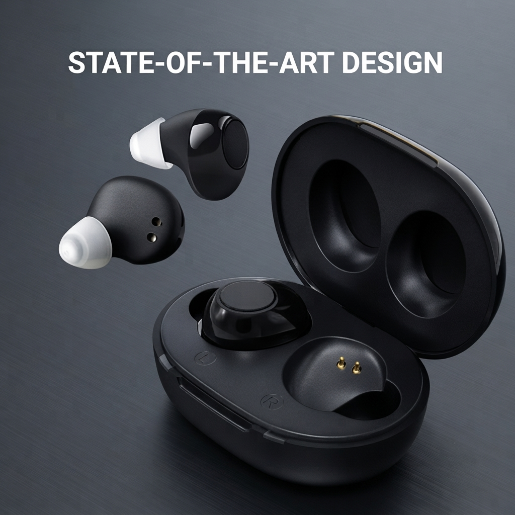 Axon K812 Rechargeable In-Ear Hearing Aid with Charging Case