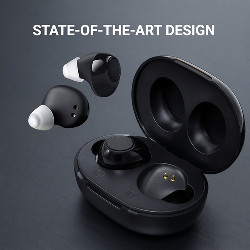Axon K812 Rechargeable In-Ear Hearing Aid with Charging Case