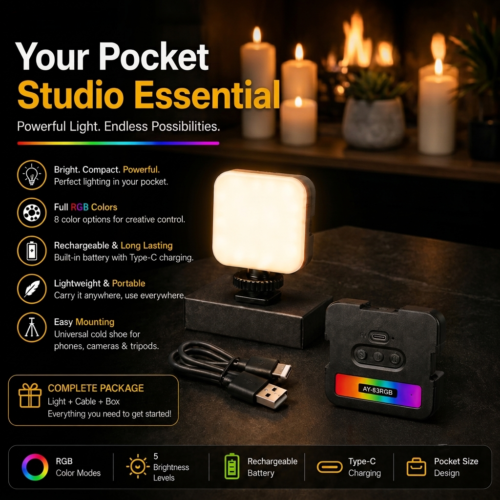 RGB Light for Video Shooting & Content Creation