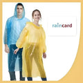 Unisex Disposable Rain Card for Emergency Use – Waterproof Raincoat (Pack of 5)